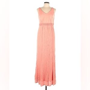 LC Lauren Conrad Pink/Coral Maxi Dress. Size Large